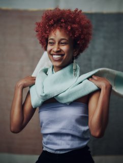 Soft Mint Green Scarf