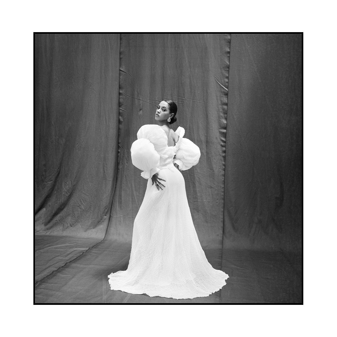 Voluminous Sleeve Grand Gown